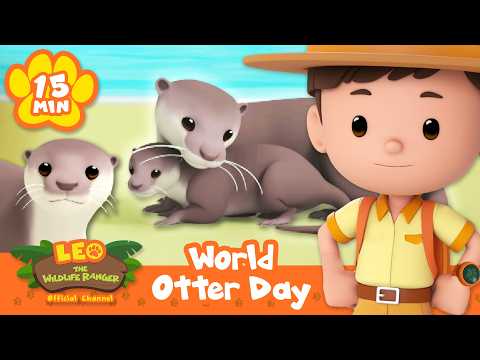 Leo Reunites Mother and Child on World OTTER Day! | Leo the Wildlife Ranger | Learning Cartoons thumbnail