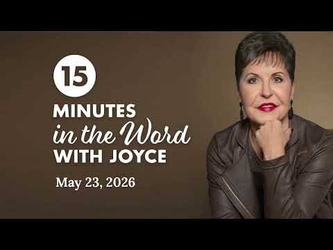 Don't Disturb Me - Pt 4 | 15 Minutes In The Word with Joyce Meyer thumbnail
