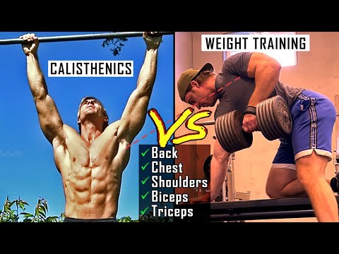 The Best PUSH & PULL Exercises - Calisthenics vs Weight Training Workout Guide thumbnail