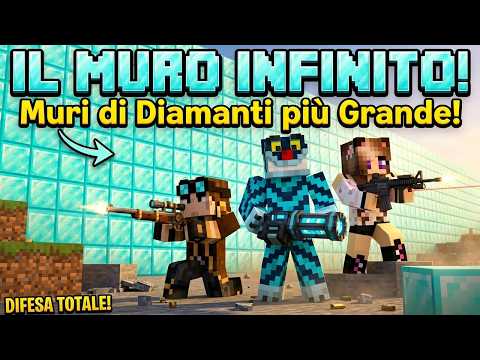 DIFENDIAMO IL MURO DI DIAMANTI PIÙ GRANDE DI MINECRAFT! thumbnail