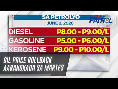 Oil price rollback aarangkada sa Martes | TV Patrol thumbnail