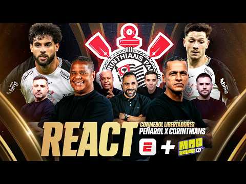 PEÑAROL X CORINTHIANS AO VIVO: REACT DO JOGO DA LIBERTADORES COM MARCELINHO CARIOCA E MAIS thumbnail