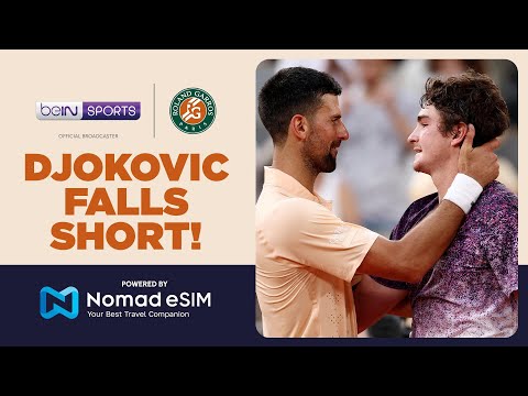 Fonseca ends Djokovic’s quest for a record 25th Grand Slam! | Roland Garros 2026 | Moments thumbnail