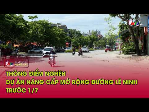 Thông điểm nghẽn dự án nâng cấp mở rộng đường Lê Ninh trước 1/7 thumbnail