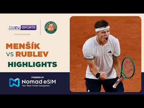 Jakub Menšík vs Andrey Rublev | Roland-Garros 2026 | Match Highlights thumbnail