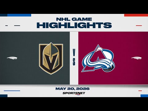 NHL Game 1 Highlights | Golden Knights vs. Avalanche - May 20, 2026 thumbnail