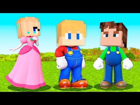 VIRAMOS PERSONAGENS do SUPER MÁRIO no Minecraft! thumbnail