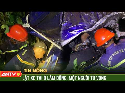 Hơn 2 giờ cắt phá cabin, giải cứu tài xế xe tải bị lật ở Lâm Đồng | ANTV thumbnail