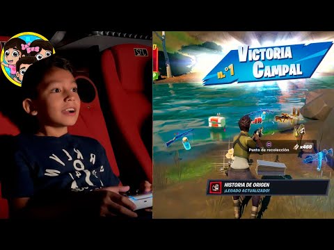 LOS GUZMANCITOS JUEGAN FORTNITE EN EL Cine thumbnail