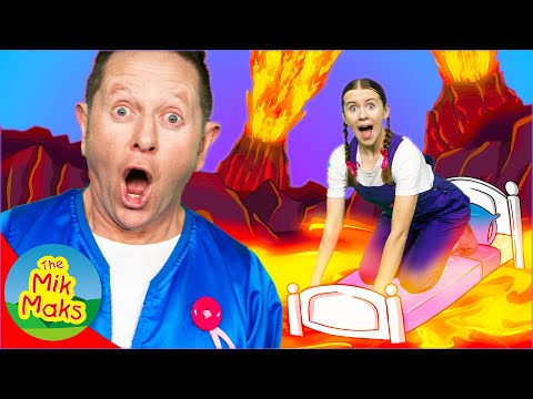 The Floor is Lava Dance & More | Safe Kids Songs & Games | The Mik Maks thumbnail