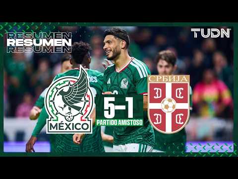Resumen y goles - México 5-1 Serbia | Amistoso Internacional - Rumbo al Mundial 2026 | TUDN thumbnail