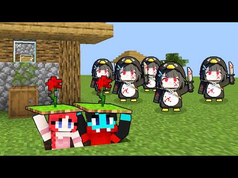 Surrounded By EVIL GUGU GAGA in Minecraft! thumbnail