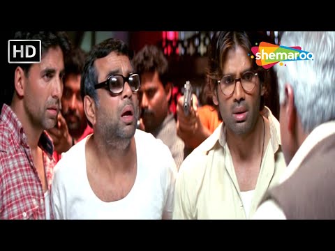Paresh Rawal Comedy - अबे तोतले तेरे बीस लाख हम खा गए ले बाबा | Akshay Kumar | Sunil Shetty Comedy thumbnail