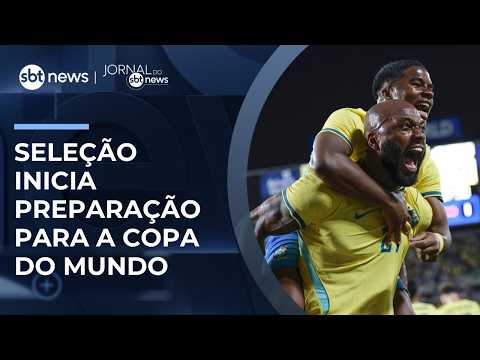 Seleção Brasileira inicia preparação para a Copa | #JornaldoSBTNews thumbnail