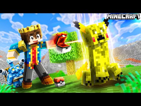 MINECRAFT BUT YOU CAN CATCH MOBS AS POKEMON !! thumbnail