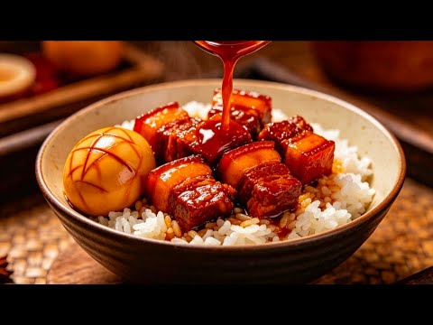 【LIVE】Live stream of Chinese street food: Braised pork rice bowl for sale on site! thumbnail