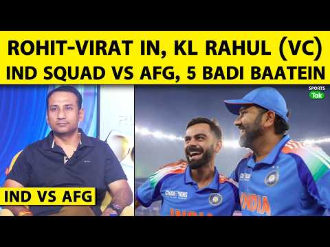 INDIA'S ODI & TEST SQUAD VS AFG: ROHIT-VIRAT IN ODIs, PANT REMOVED AS VC, NO SANJU | 5 BIG DECISIONS thumbnail