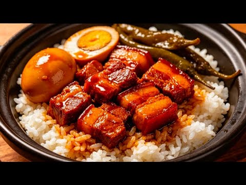 【LIVE】Braised pork rice bowl with braised egg and braised chili peppers! thumbnail