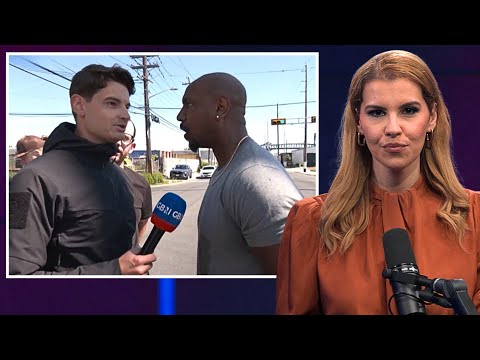 Deranged anti-ICE protester verbally abuses GB News reporter thumbnail