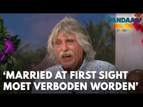 Johan Derksen windt zich opnieuw op over Married at First Sight: 'Moet verboden worden!' thumbnail
