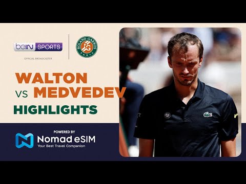 Adam Walton vs Daniil Medvedev | Roland-Garros 2026 | Match Highlights thumbnail