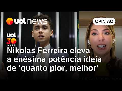 Nikolas Ferreira eleva a enésima potência ideia de 'quanto pior, melhor' | Daniela Lima thumbnail