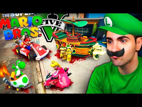ROBANDO COCHES de SUPER MARIO LA PÉLICULA en GTA 5! ??? thumbnail