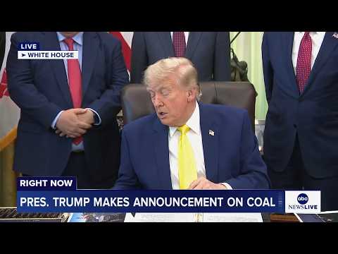 LIVE: President Trump makes announcement on coal thumbnail