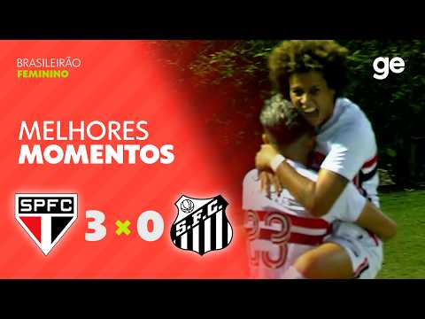 SÃO PAULO 3 X 0 SANTOS | MELHORES MOMENTOS | 12ª RODADA BRASILEIRÃO FEMININO 2026 | sportv thumbnail