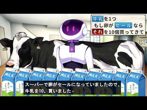 融通が全く利かないポンコツロボにお使いをさせるゲーム thumbnail