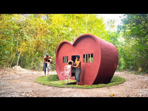 We Build the Most Beautiful Valentine House by Ancient Skills thumbnail