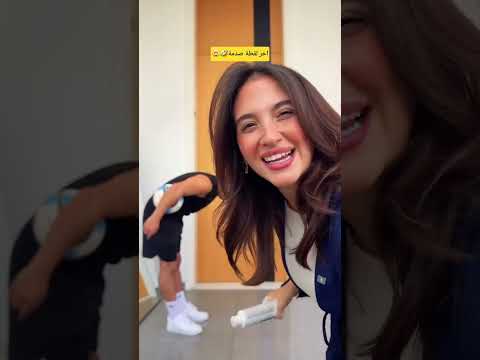 اخر حركة غير متوقعة 🤣😭 #saraaalwari #إعلان #غيث_مروان #قشرة #نارينبيوتي #ghaith_marwan #حامل #ضحك thumbnail