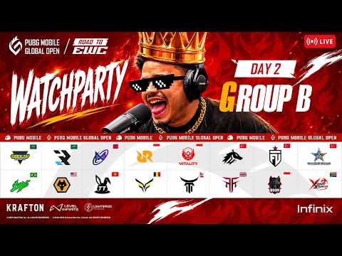 watchparty 2026 PMGO S1 Main Event | Group B | PUBG MOBILE Global Open Season 1 thumbnail