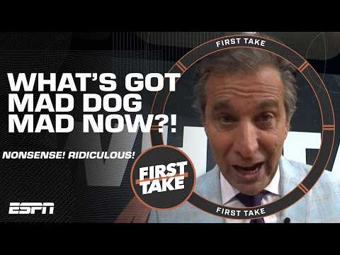 BEWARE OF THE DOG 🐶🔊 Mad Dog is MAD about All-NBA Team & STUPID MLB celebrations 📢 | First Take thumbnail