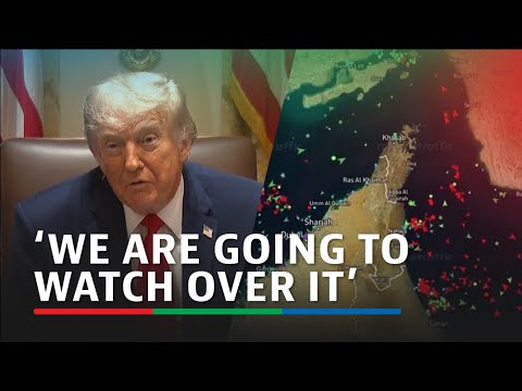 Trump dismisses easing sanctions on Iran, says Hormuz 'open to everyone' | ABS-CBN News thumbnail