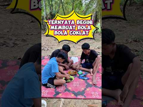 Ternyata begini membuat bola bola coklat #videolucu #wakmi #bolabolacoklat #tutorial #funny #comedy thumbnail