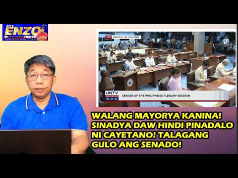 WALANG MAYORYA KANINA! SINADYA DAW HINDI PINADALO NI CAYETANO! TALAGANG GULO ANG SENADO! thumbnail