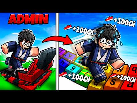 I Started Over with ADMIN TREADMILL in +1 Speed Keyboard Escape Roblox! thumbnail