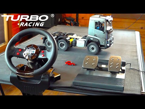 Steering Wheel & Pedal TRANSMITTER Combo for Most RC Vehicles! MEV & Turbo Racing | RC ADVENTURES thumbnail