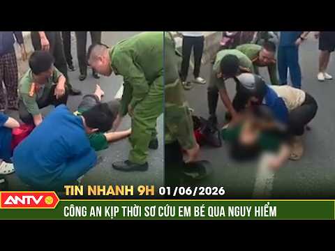 Thượng tá Công an kịp thời sơ cứu em bé qua phút nguy hiểm | Tin nhanh 9h ngày 1/8 | ANTV thumbnail