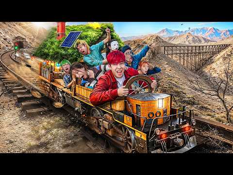HI-END l สร้างบ้านเคลื่อนที่ DIY "บนรางรถไฟร้าง" ตกดึกเห็นเงาปริศนา!! (24Hr) thumbnail