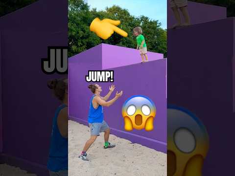 PARKOUR WITH MY 2 YEAR OLD SON 😱 thumbnail