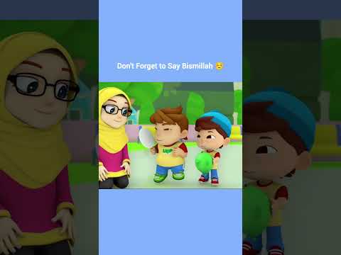 Don't Forget to Say Bismillah ☺️ | Islamic Series & Songs For Kids | Omar & Hana English thumbnail