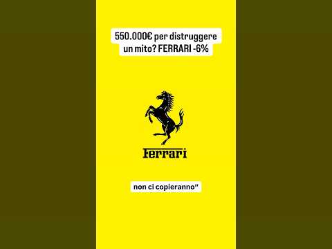 ⚡️ 550.000€ per distruggere un mito? #FerrariLuce #AutoElettrica #RACE #Montezemolo #Ferrari thumbnail