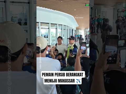 Momen Bobotoh antar keberangkatan Persib menuju Makassar #persib #bobotoh thumbnail