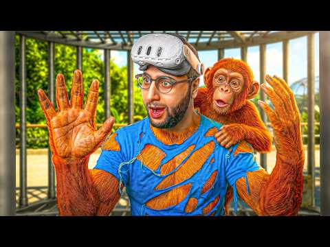 تحولت لقرد لمدة 24 ساعة ... ميمكنش مضحكش ? | I Am Monkey (VR) thumbnail