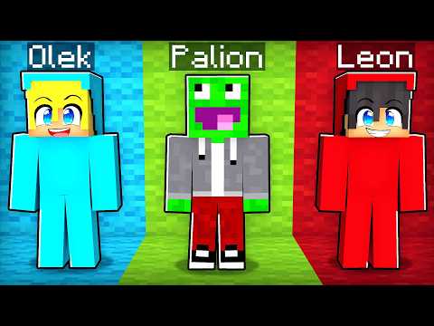 KOLOROWY CHOWANY z LEONEM i OLKIEM w Minecraft! thumbnail