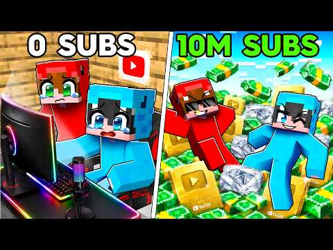 Nos Convertimos en YOUTUBERS Famosos y Millonarios en Minecraft... thumbnail