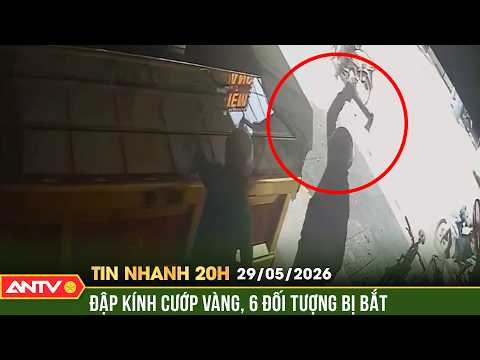 Bắt 6 gã táo tợn, dùng búa cướp tiệm vàng ở TP.HCM | Tin nhanh 20h ngày 29/5 | ANTV thumbnail