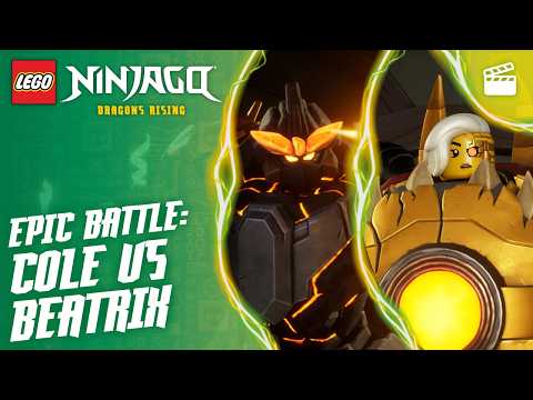 Cole vs Beatrix Battle: Who Will Win?! 🔥⚔️ | Season 4 | Episode Clip | LEGO NINJAGO: Dragons Rising thumbnail